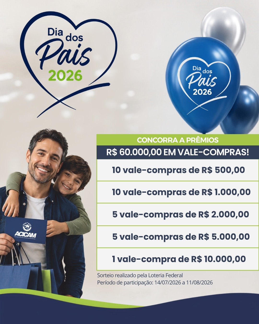Dia dos pais Acicam